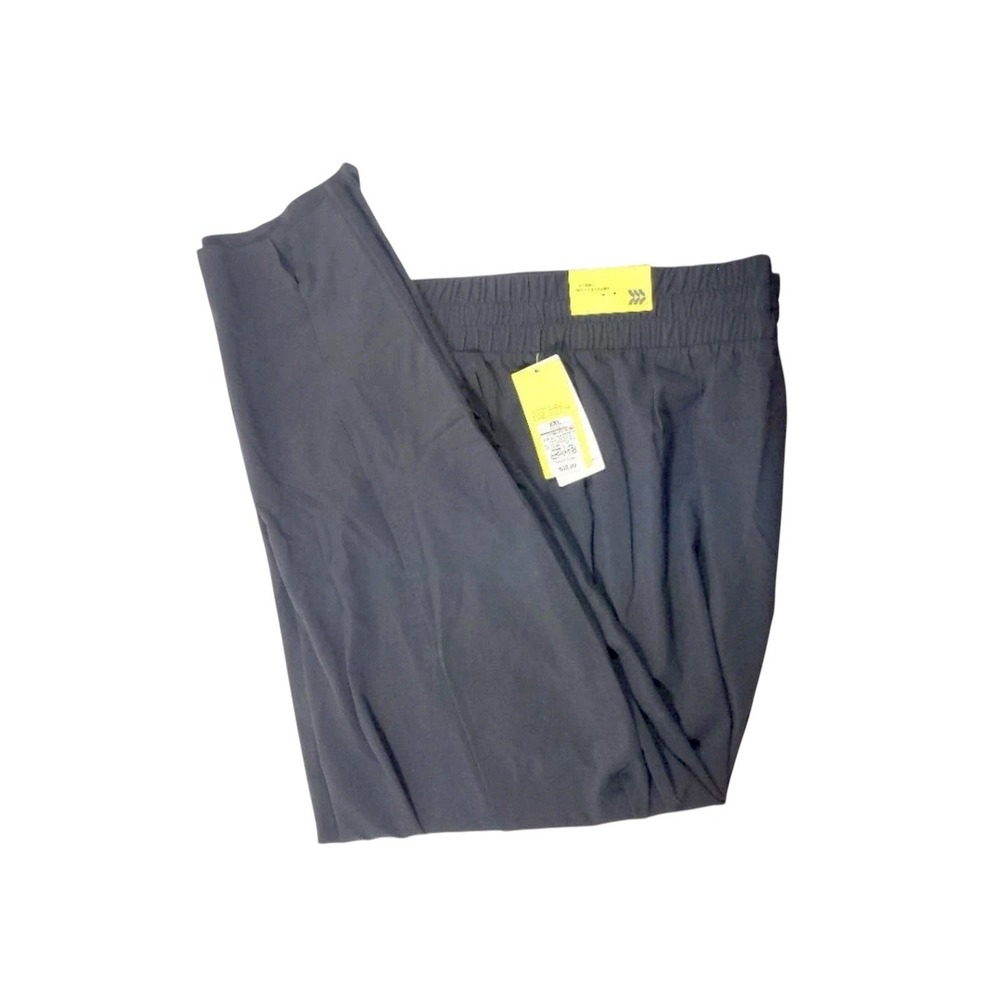NWT All In Motion Women's Active High Rise Taper Pants Black 4X